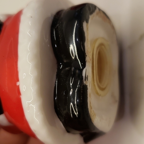 VINTAGE Salt and Pepper Shaker ceramic Santa Clause 3.25"tall Christmas Decor - Picture 9 of 11